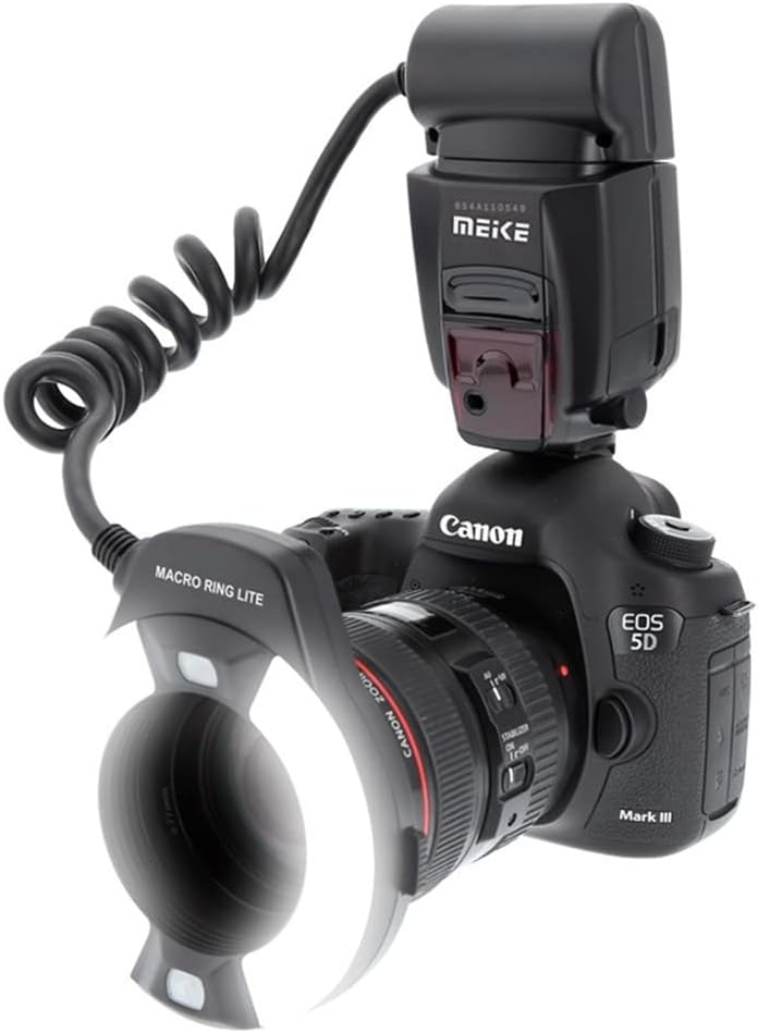 14EXT Macro Ring Flash E-TTL for Canon 550D 600D 650D 700D 750D 760D 800D 850D 1100D 1300D 90D 80D 5D4/3/2 6D2 6D 7D2 7D EOS RP EOS R10/8/7/6/5/50...