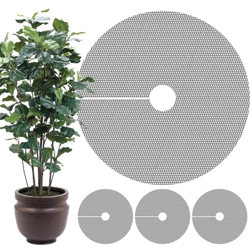 4 Stück Blumentopfgitter Pflanzenschutzgitter, 40cm Blumentopfschutz, Blumentopf Abdeckung Pflanzenschutz Katze, Schneidbares, schützt die...
