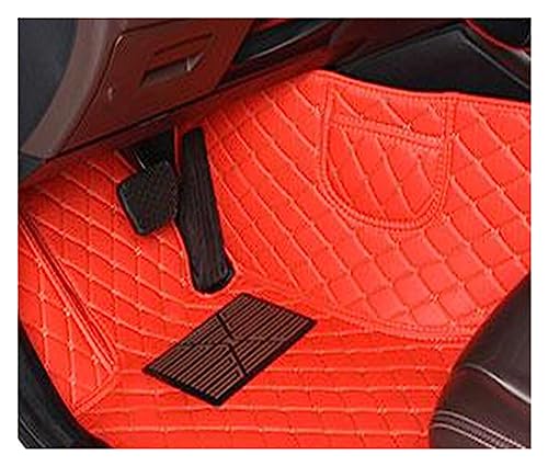 Tapis de sol antidérapant rouge pour Juke | Repose-pieds de voiture robuste