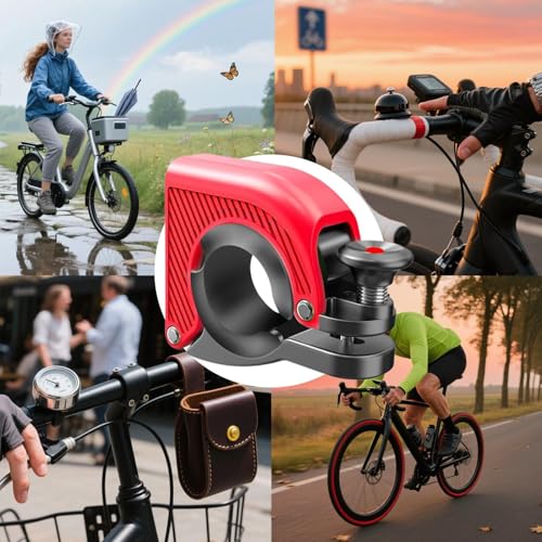 Timbre de bicicleta para bicicletas de carretera y montaña con diseño oculto 4
