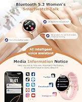SLOKSFil Smartwatch Damen, 1,27" HD Touch Display Rund, Schrittzähler mit Telefonfunktion, 24H Pulsuhr Schlafmonitor, 100+ Sportmodi Fitness Tracker für Android & iPhone (Rose Gold) – Ansicht 2