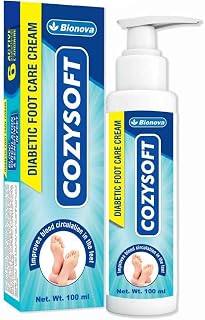 Bionova Cozysoft Diabetic Foot Care Cracked Heal Cream 100ml With 6 Active Ingredients Enriched With L-Arginine for Foot B... Price In India