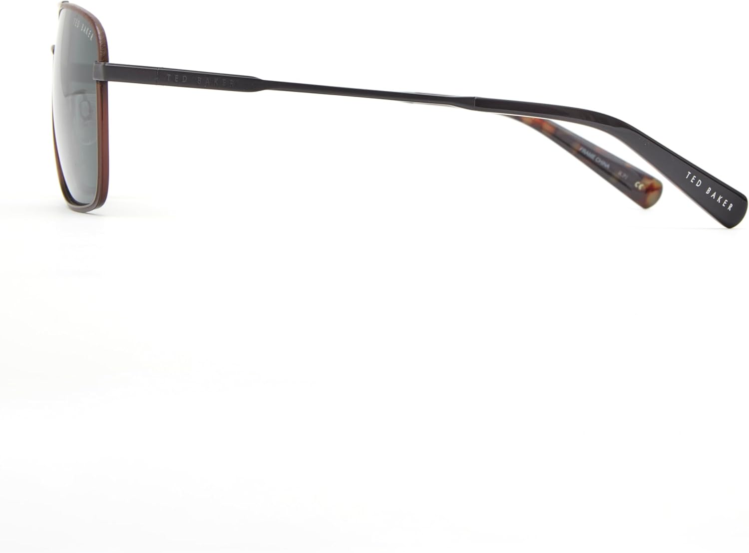 Ted Baker Men's Navigator Polarized Sunglasses, 59 mm, UV400 Protection, Brown/Black - Image 3