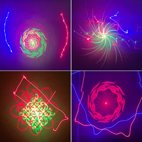 Dj Lights,Fuwerk 5 In 1 Rgbw Mixed Effect Sound Activated Dj Party Lights Patterns Scan Music Light For Club Bar Disco Birthday Christmas Dancing Wedding With Remote(Black) #TOP1