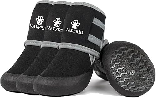 Zapatos para perro, botas de lluvia impermeables para invierno y días nevados, pavimento caliente de verano, botines para perros pequeños, medianos