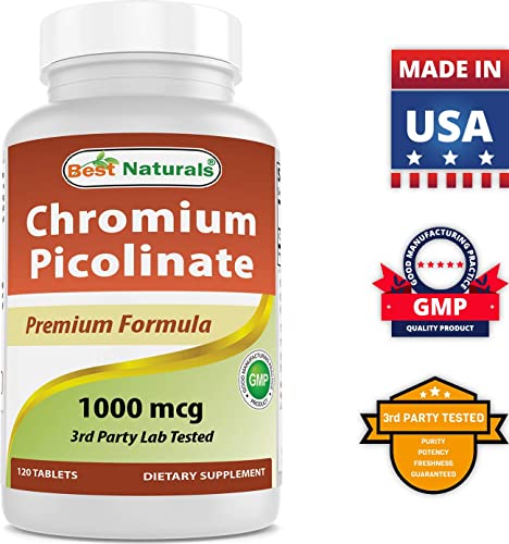 Best Naturals Chromium Picolinate 1000 Mcg 120 Tablets (Pack Of 2) #TOP5