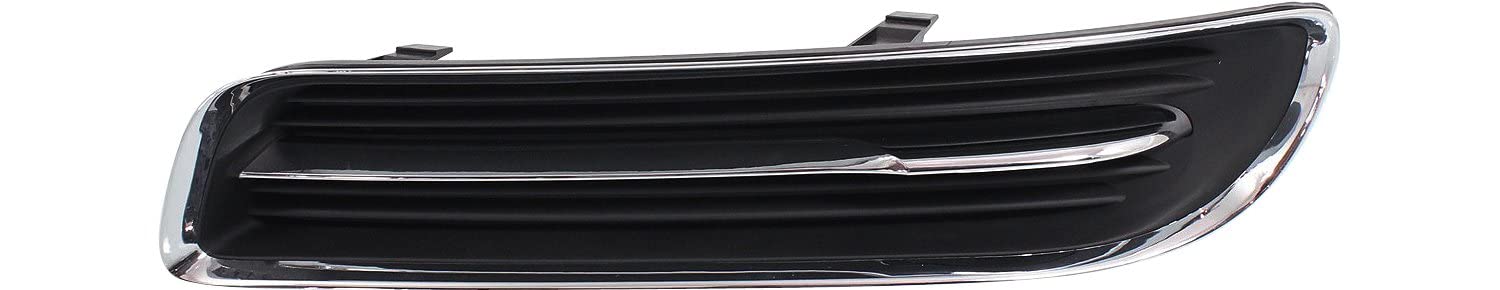 Evan Fischer Front Fog Light Cover Set Compatible with 2011-2014 Chrysler 300 Black and Chrome CH1039127, CH1038127