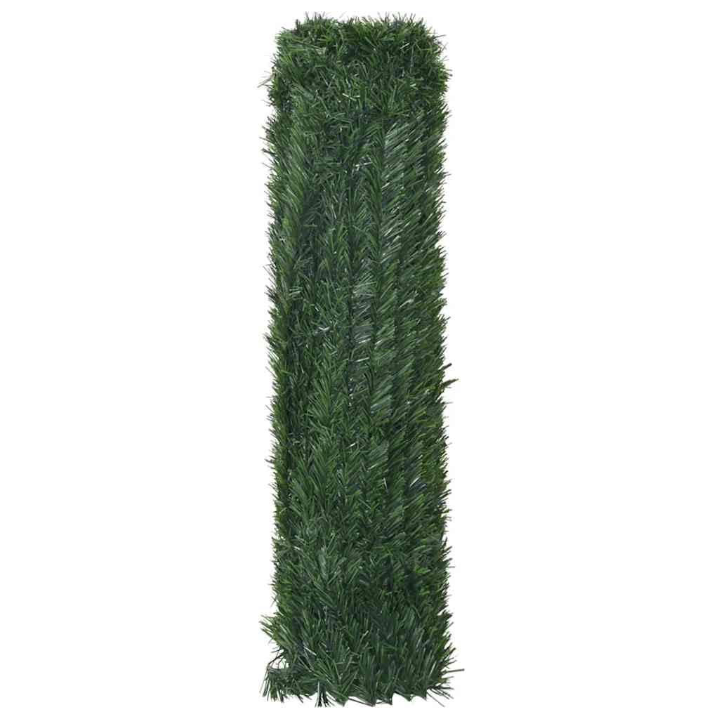 Césped artificial verde de PVC 1 x 5 m con cintas, protección visual para jardín, terraza, balcón, como decoración y protección contra el sol y el viento