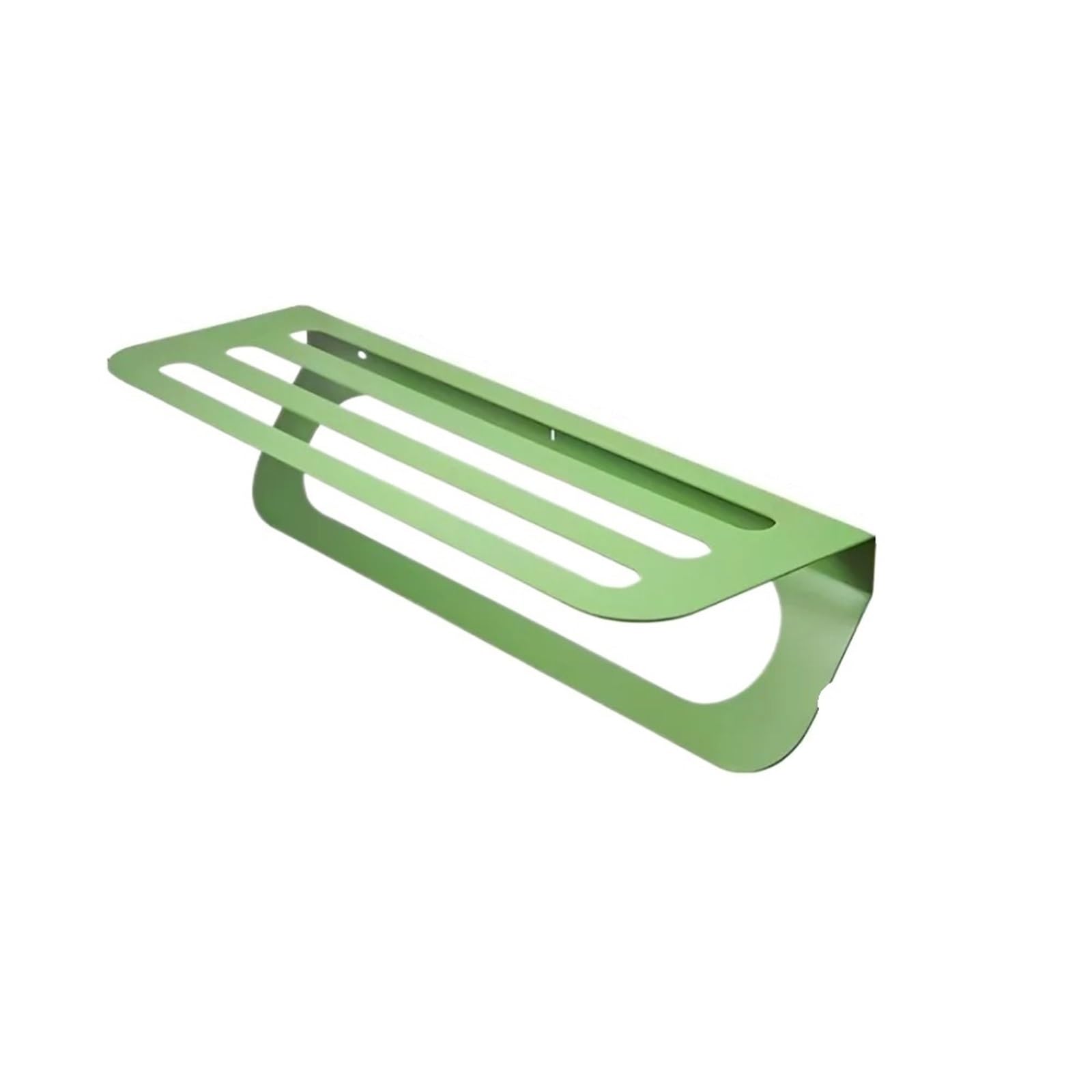 Bathroom towel rail Bathroom Towel Shelf, Wall Mounted Metal Rack with Bar, Rustproof Space Saving Storage Organizer(LSM-8-green)