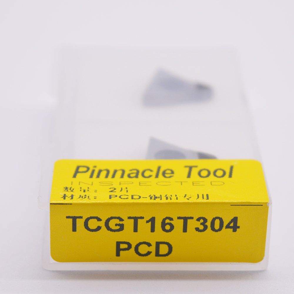 ZIMING-1 2PCS TCGT 32.51 PCD / TCGT 16T304 PCD CNC Diamond insert For Lathe Tools Inserts Suitable for machining aluminum/Nonferrous metals