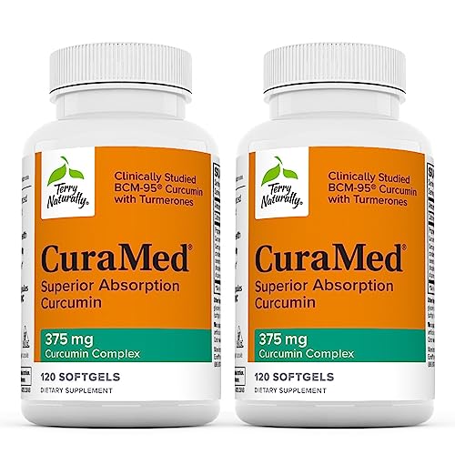 Terry Naturally CuraMed 375mg - Antioxidant Supplement for Brain & ...