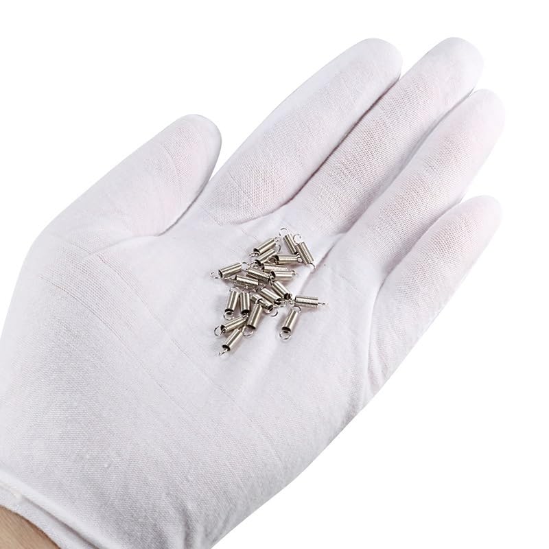 66pcs 304 Stainless Steel Dual Hook Small Tension Spring for Marine Computer Electronics Automotive 0.4mmx3x12mm