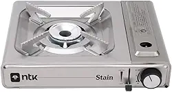 NTK, Fogareiro Stain em Aço Inox com Ignição Automática e Flex Fuel