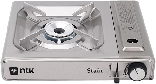 NTK, Fogareiro Stain em Aço Inox com Ignição Automática e Flex Fuel