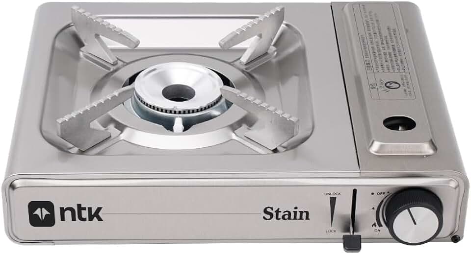 NTK, Fogareiro Stain em Aço Inox com Ignição Automática e Flex Fuel