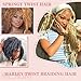 8 Packs Springy Afro Twist Hair Pre-Separated 12 inch Afro Twist Hair Marley Twist Braiding Hair Soft Locs Crochet Twist Hair Extensions For Women (1B#, 12 inch (Pack of 8))