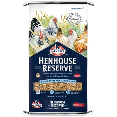 Kalmbach Feeds Henhouse Reserve 17% Whole Grain Complete Layer Feed for Hens, 50 lb Cover