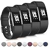 Tobfit Sport Bands Compatible with Fitbit Charge 2, 4 Pack, Replacement Wristbands for Women Men, Small/Large