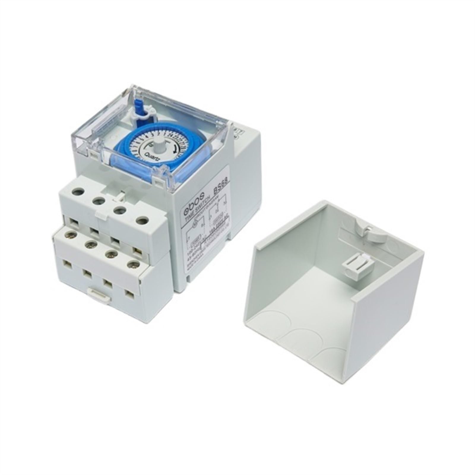 2 Stück Mini-Zeitschaltuhr, 220 V AC, DIN-Schiene, mechanische Zeitschaltuhr mit 48-facher EIN-/Aus-Zeiteinstellungseinheit 30 Minuten