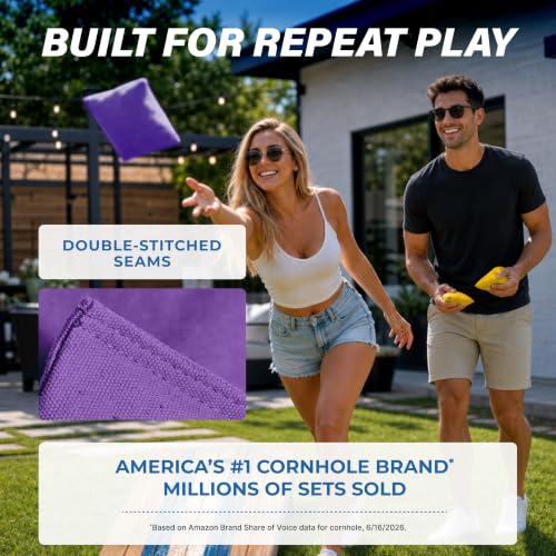 Image of GoSports Classic Cornhole Bean Bags Set of 4-16 Colors Available - Regulation All Weather, Mix and Match