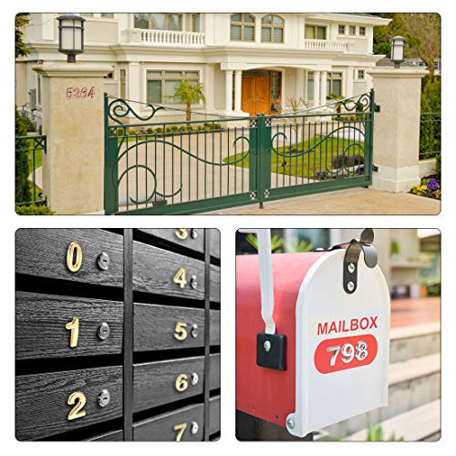 Numéro 9 autocollant argenté de 7,9 cm pour changer de numéro de maison
