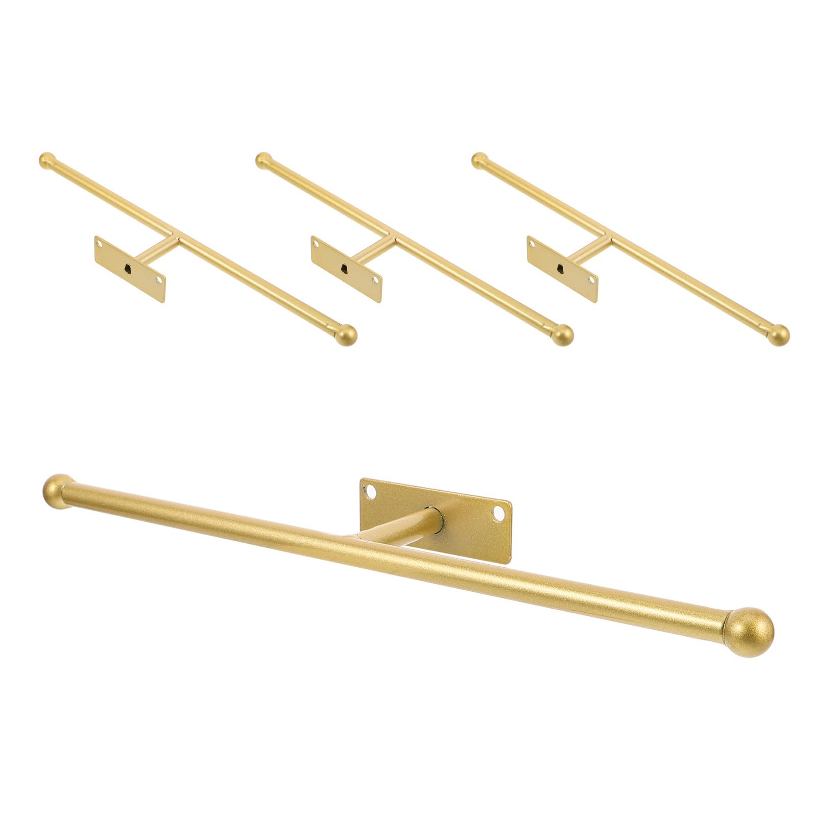 TOPBATHY 4 Stück Wandhängender Schmuck Organizer aus Robustem Eisen in Gold Platzsparender Schmuckhalter für Halsketten Ohrringe und Brillen im Dekorativen Nordischen Stil für Schminktisch