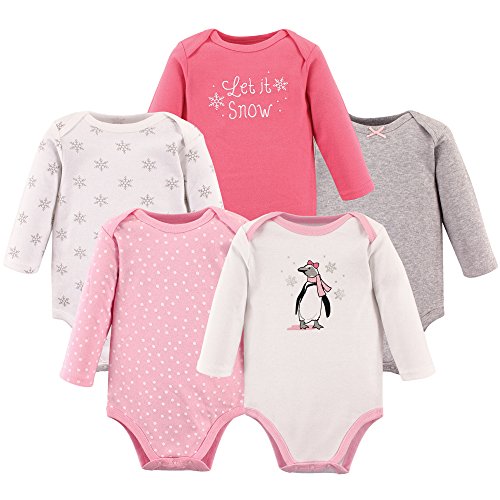Image of Hudson Baby unisex-baby Cotton Long-sleeve Bodysuits