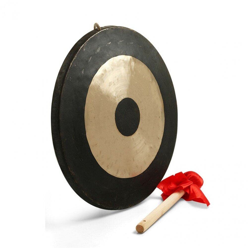 Strumento Di Gong Cinese, Gong Di Strumenti a Percussione Tradizionale Cinese Con Chau Gong Decorativo in Legno Per L'ufficio Di Casa