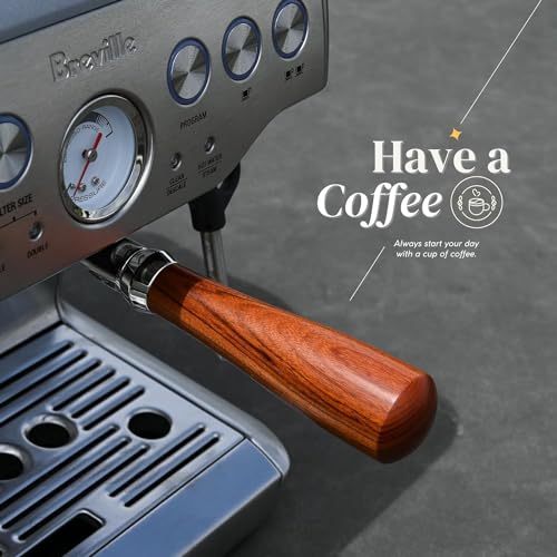 54mm Bottomless Portafilter Fits Breville Espresso Machine Bambino (Plus) Barista Express Pro Touch, BES870XL 870BSXL 878BSS 880BSS 840XL (54mm portafilter and holder) - Thumbnail 2