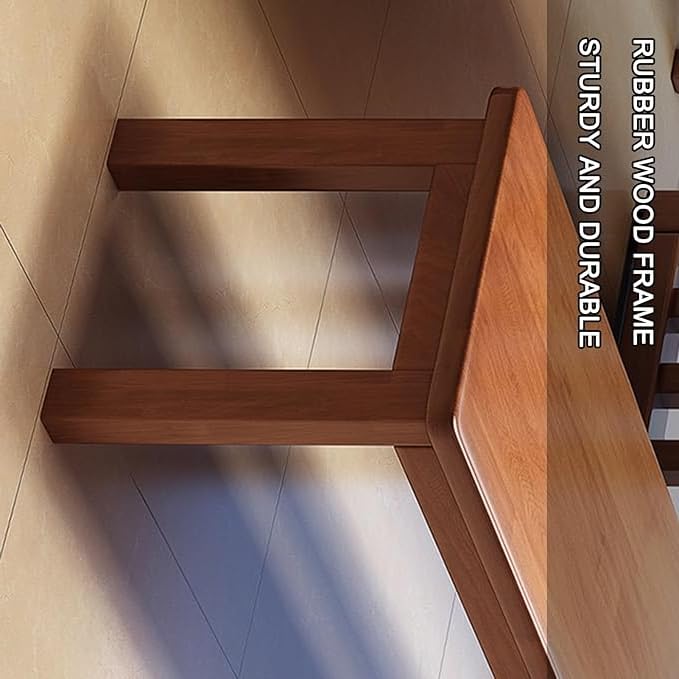 Image of Wooden Bench Seating for Hallway, Living Room, Porch, or Garden | Modern Minimalist Design | Wood Color | 80 x 30 x 45 CM