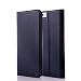 Nouske Leather Flip Folio Wallet Case with Holster, Magnetic Closure and TPU Bumper for iPhone 6 and 6S - Navy Blue