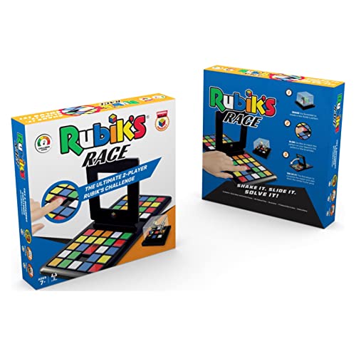 RUBIK'S RACE - Jeu de Casse-Tête Coloré Rubik's - Jeu de société Classique 3X3 - Stratégie Ultime face à face - Jeu pour deux joueurs - Jeux de société - Jouet Enfant 7 Ans et +