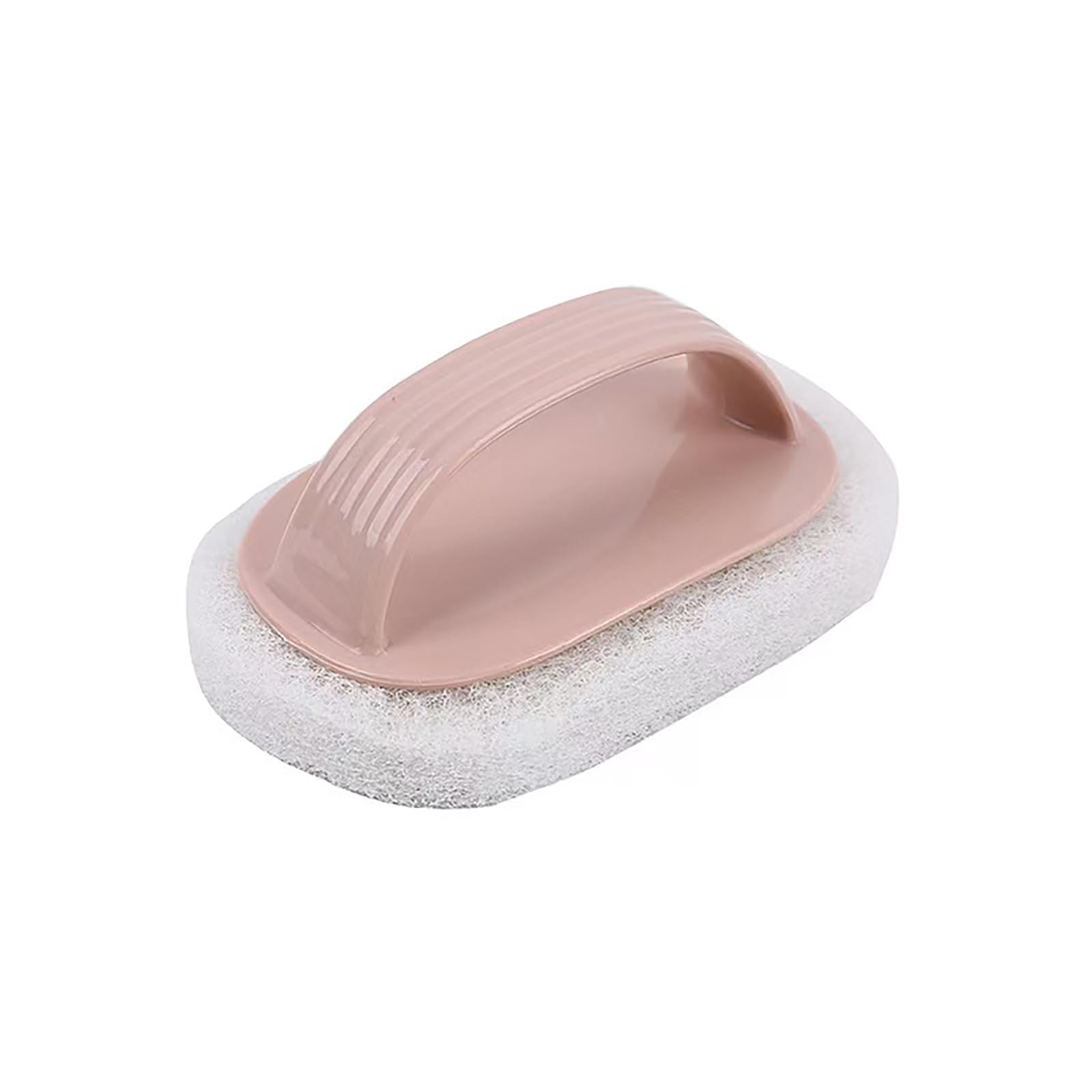 Dish Brush,Bathtub Brush,Hand-Held Pool Scrub Brush,Pool Cleaning Scrubbing Sponge Pad,Bathroom Clean Scrubber Scouring for Cleaning Step Corner Shower Tile Sink Spas Tubs Kitchen (Pink 4 Packs)