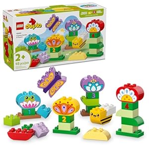LEGO DUPLO Town Creative Garden & Flowers Building Toy Playset – Preschool Learning and Educational Flower Toy for Toddlers, Boys and Girls, Ages 2+ – Baby Gift Idea – 10444