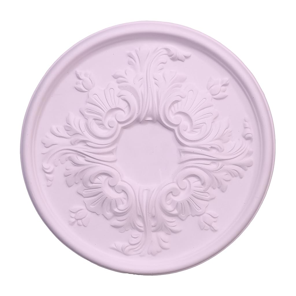 Rosace de plafond en plâtre moulé, décoration élégante de 40cm