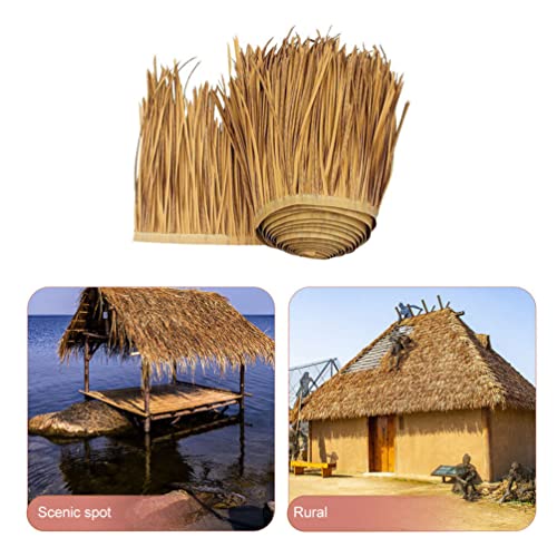 DOITOOL Artificial Thatch Roofing Roll, Fire Retardant Synthetic Straw Roof Thatch for Tiki Bar Gazebo Pavilion - Image 4
