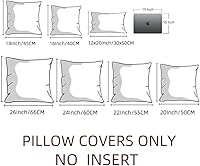 Vista 7 de Fancy Homi - Paquete de 4 fundas de almohada decorativas boho negras de 20 x 20 pulgadas para sala de estar, sofá, cama, decoración rústica moderna