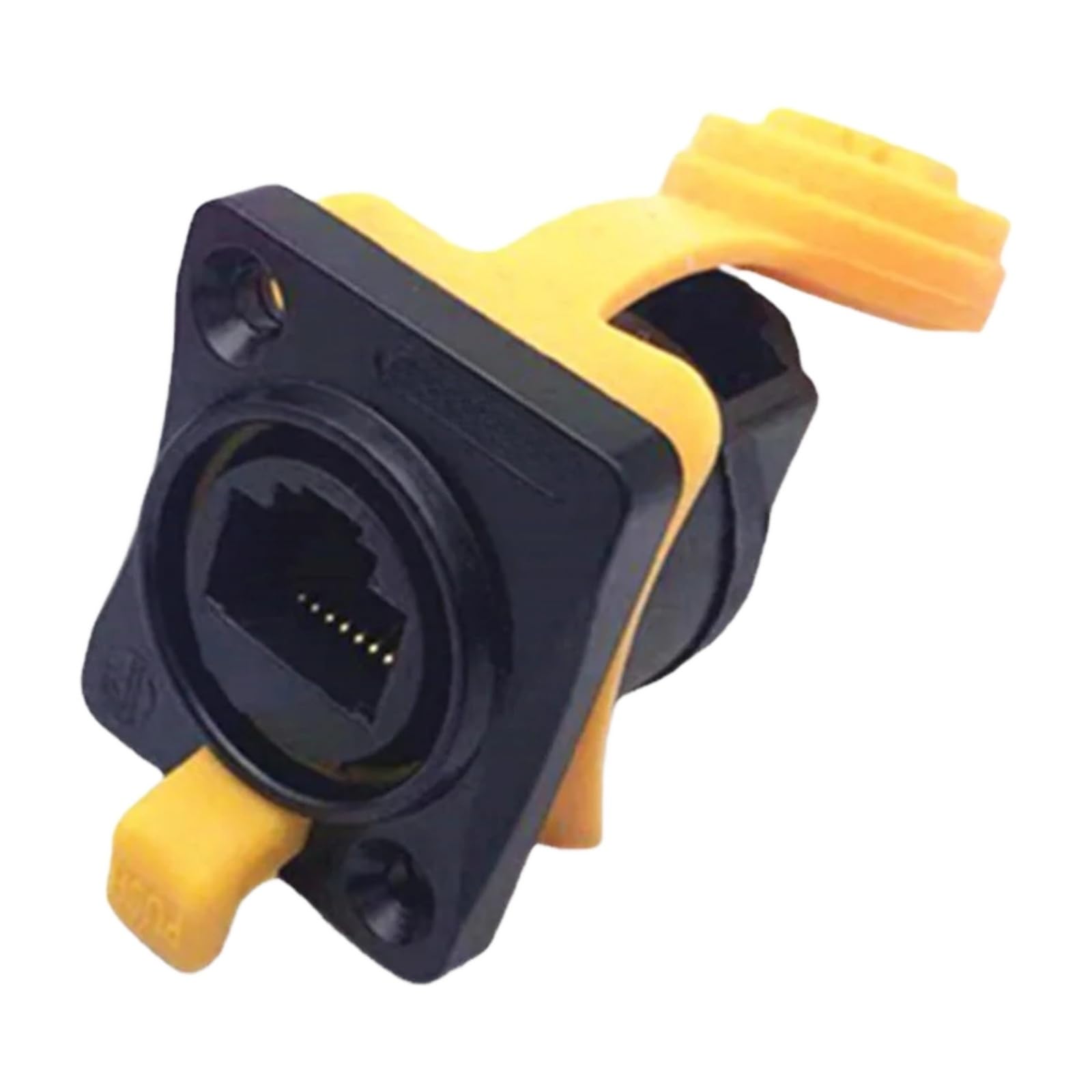 Comprar conectores RJ45 de 90 grados negros para ethernet de pared, 10u