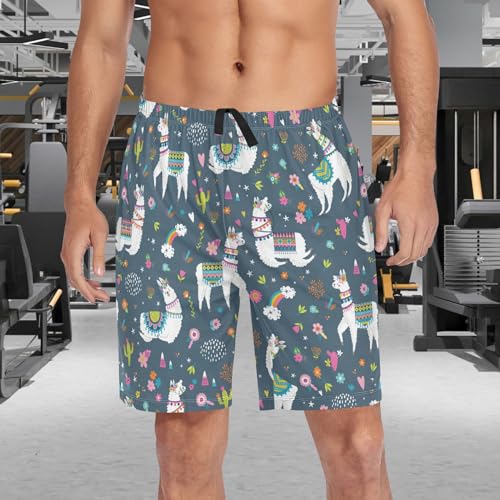 visesunny Men's Pajama Shorts Comfort Soft Sleep Shorts for Men Pjs Bottoms pants with Pockets3