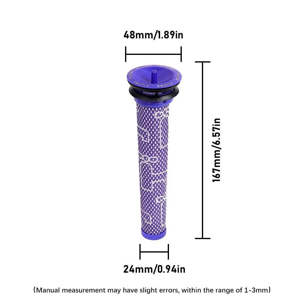 Bucket Pre Post Filter For V7 V8 Handheld Vacuum Cleaner Dust Cup(A set)