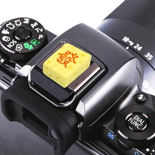 Image of Camera Hot Shoe Cover, Cute Hot Shoe Cap, Hot Shoe Protector Compatible with Sony Fujifilm Fuji Canon Nikon Pentax Leical Panasonic (2pcs Mahjong)