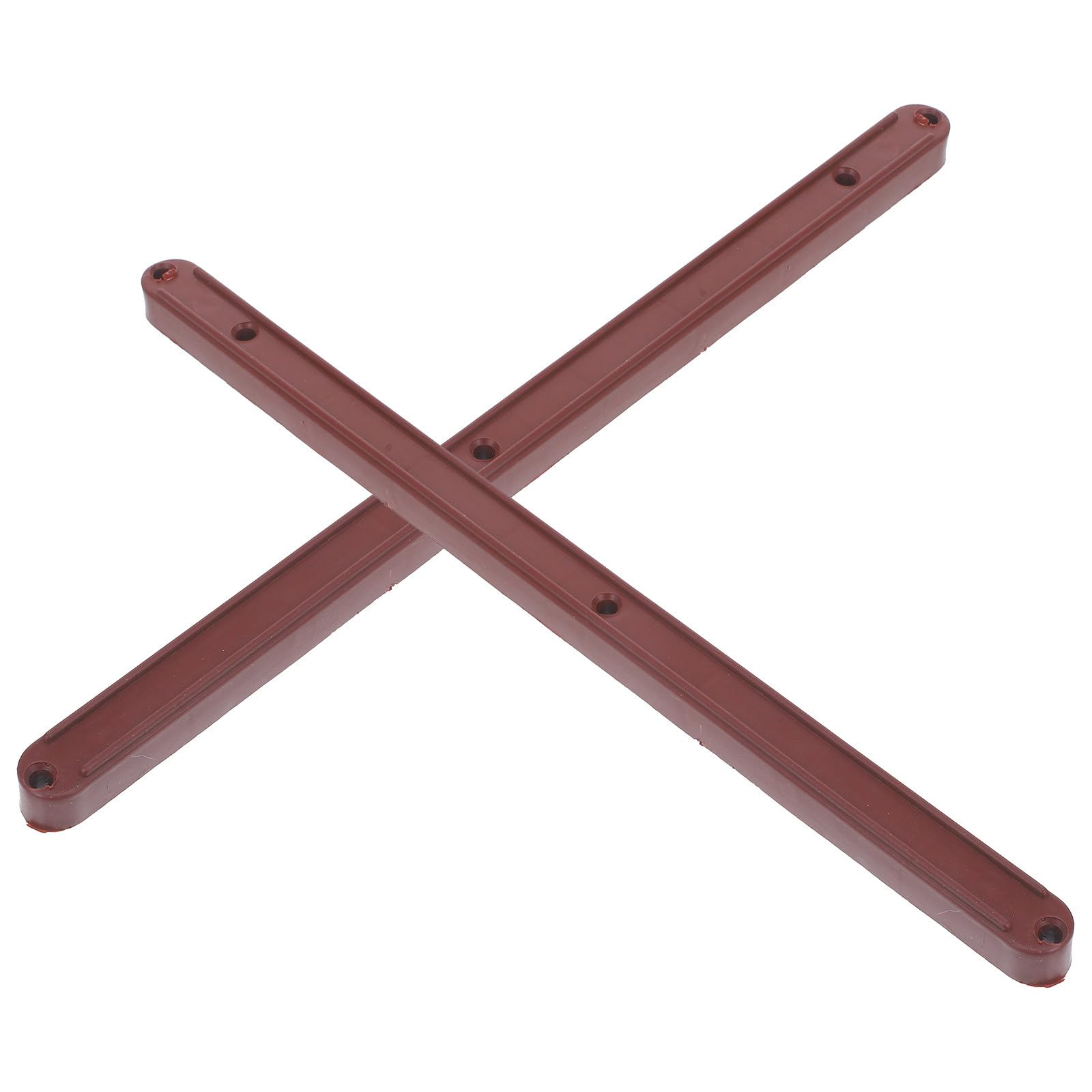 Jvnalwnkv One Color Cabinet Drawer Slide Rail，Stainless Steel Rail,2Pcs Plastic Slides Guide Rails Brown Practical Track