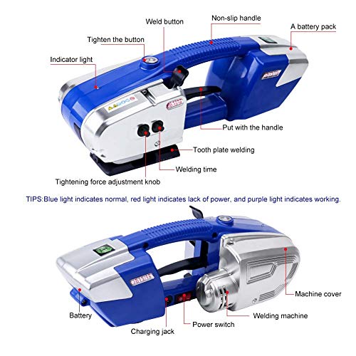 Electric Strapping Machine, Automatic Hot Welding Strapping Tool Portable Strap Belt Banding Machine for PP PET