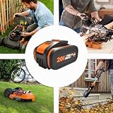 WORX WA3604 Kit 1 Carica Batteria Rapido + 1 Batteria Power Share 20V/4.0Ah agli Ioni di Litio - 7