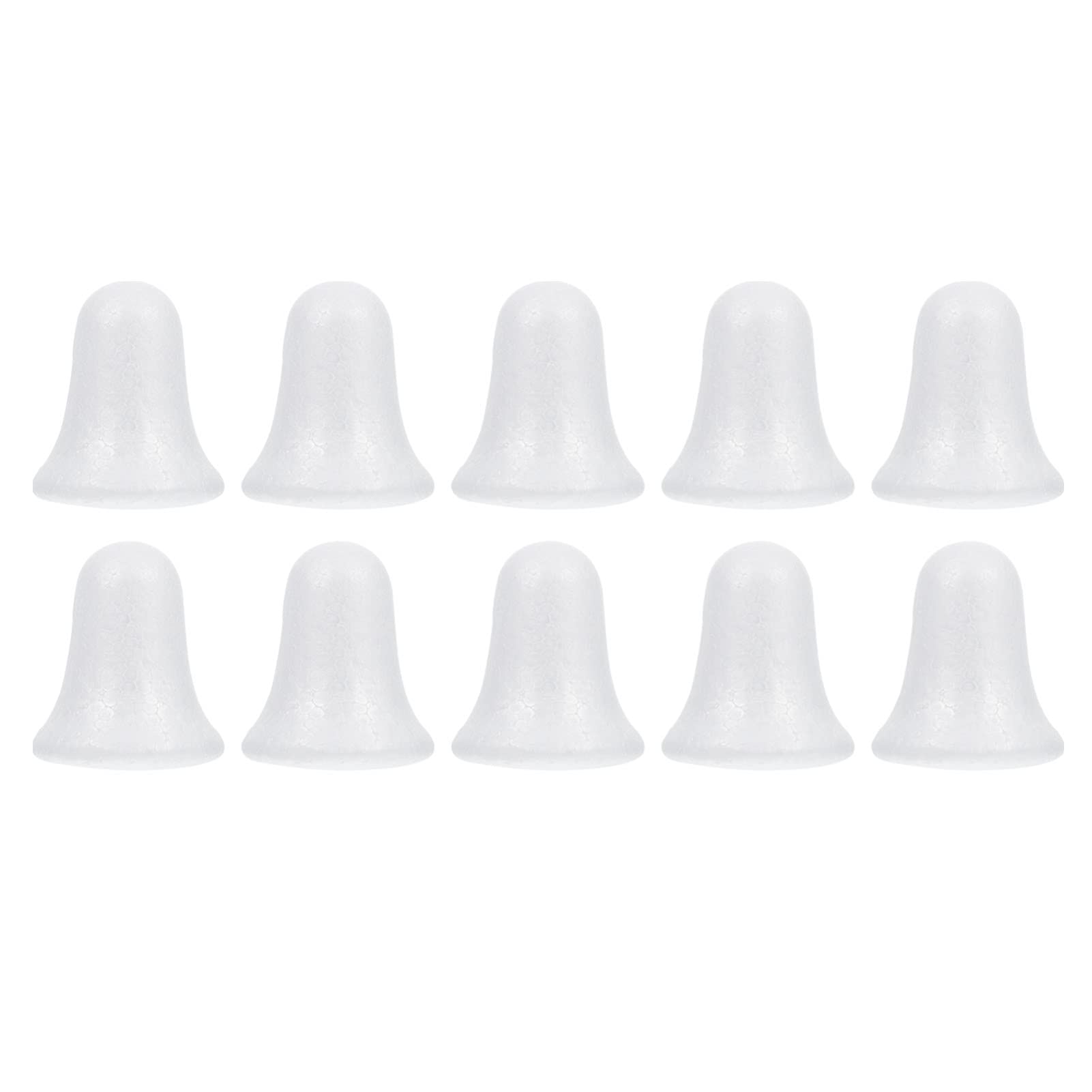 Christmas Bell, 10pcs Christmas DIY Foam Bell Jingle Bell Foam Ornaments Christmas Tree Hanging Balls for Christmas DIY Craft Supplies 9CM