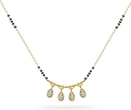 Sanas Mangalsutra 1Pc Mangal Sutra Mangalsutra for Women Mangalsutra Ladies Chain Mangalasutra for Bride Mangalsutra Pendant 1Pc (Golden)