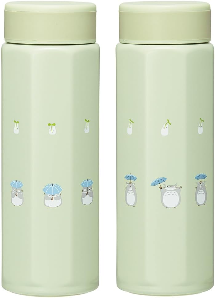 Skater STO5-A Stainless Steel Mug Bottle, 16.9 fl oz (500 ml), Easy to Hold, Octagonal, My Neighbor Totoro, Dondokoro, Studio Ghibli, Thermal, Cold Insulation, Water Bottle