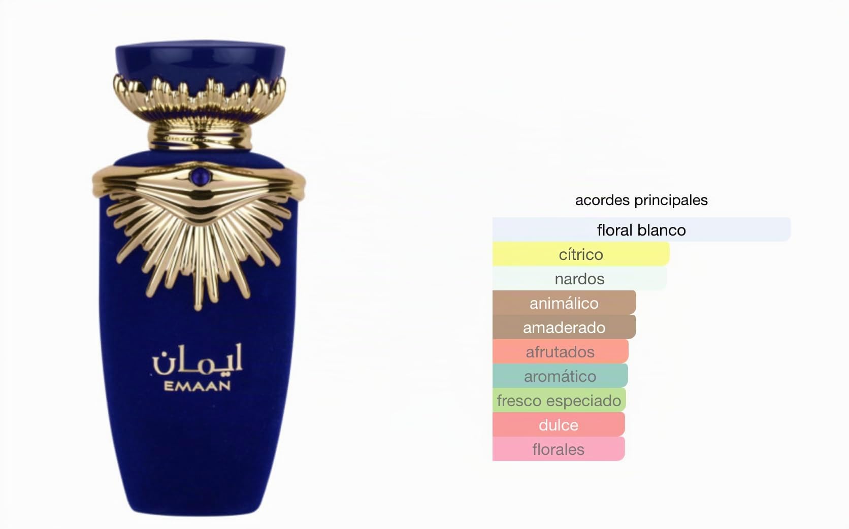 Perfume Emaan Eau de Parfum 100 ml, Perfume Árabe para Mujer de Larga Duración, Incluye Atomizador Recargable 5ML, Fragancia Floral y Oriental con Notas de Bergamota, Tuberosa y Vainilla (Emaan)