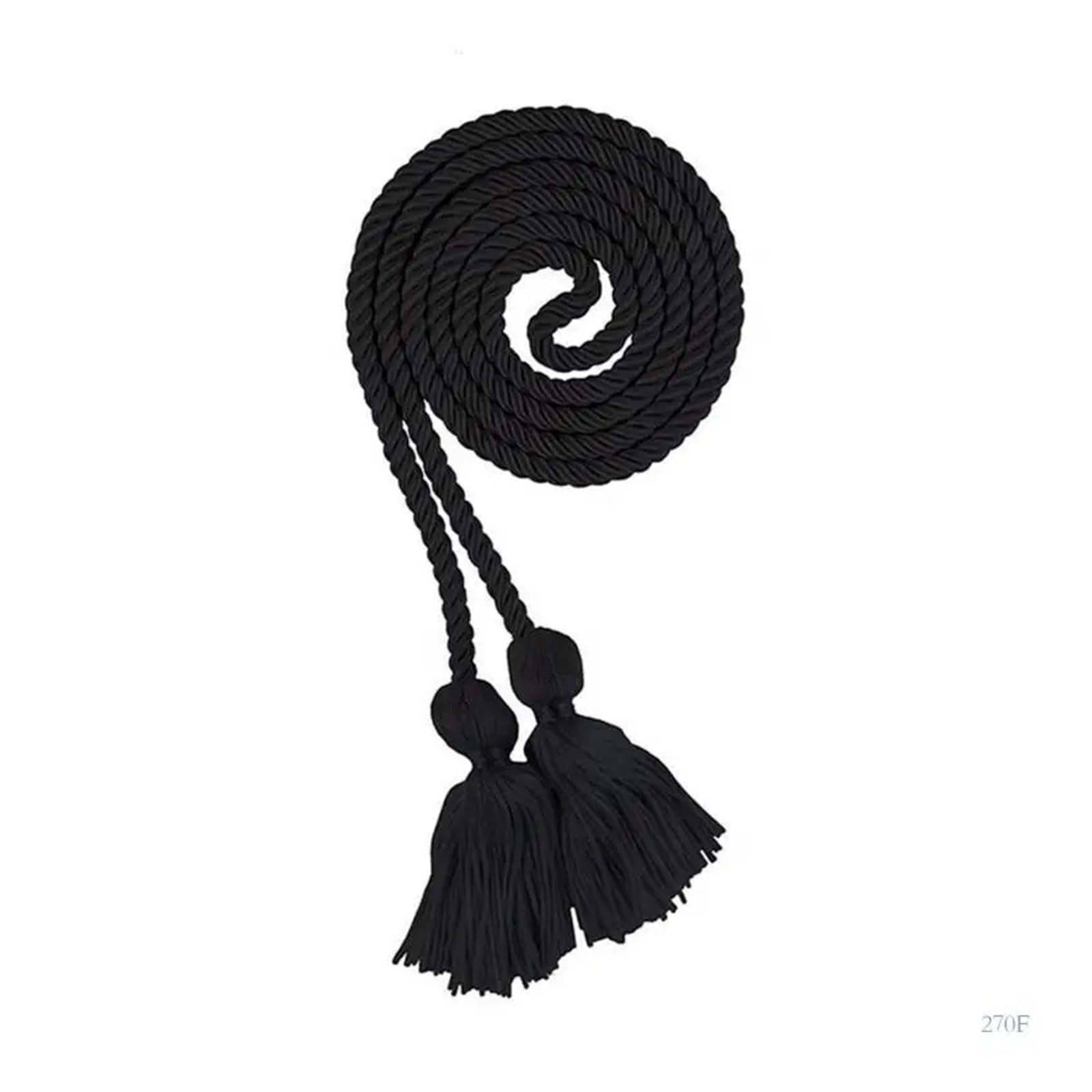 Tassel Graduation 10Pcs Graduation Honor Cords with Matching Tassels, Decorative Grad Cord Tassels for College Graduation Ceremony for Graduate Ceremonies and Memorials(Black)