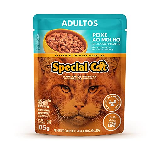 Ração Úmida Special Cat Ultralife para Gatos Adultos Sabor Peixe ao Molho 85g